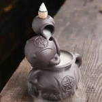 Fontaine à encens zen avec pots pour aromathérapie