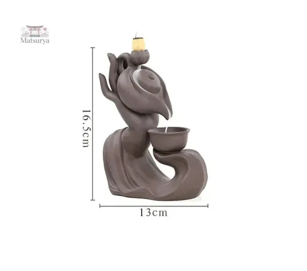Fontaine à encens artisanale pour bien-être intérieur