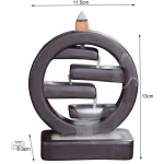 Élément décoratif : Fontaine à encens en céramique décorative