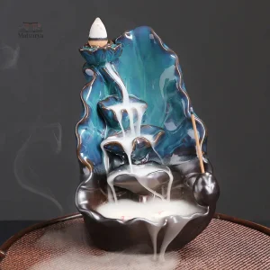 Fontaine à encens en céramique décorative