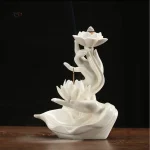 Accessoire de méditation : fontaine à encens lotus