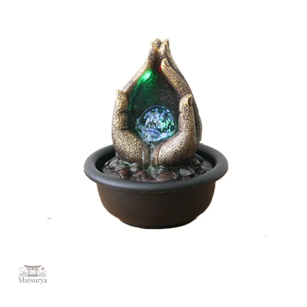Élégante fontaine artisanale, ambiance zen pour la maison