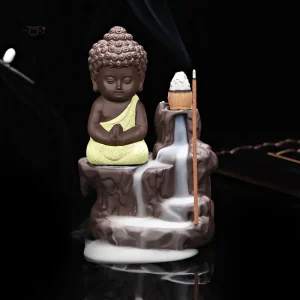 Accessoire de méditation : Fontaine à encens Bouddha