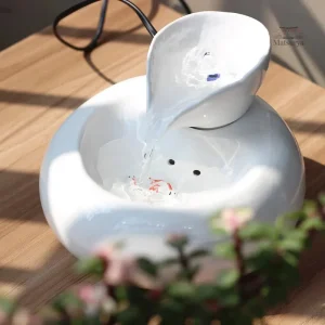 Fontaine japonaise à eau décorative en jardin