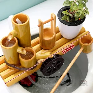 Détail de la fontaine japonaise relaxante
