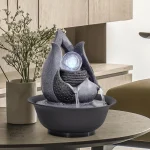 Fontaine japonaise contemporaine élégante pour jardin