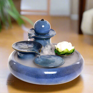 Fontaine d'eau japonaise design élégant pour jardin