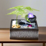 Décoration zen avec une fontaine japonaise apaisante