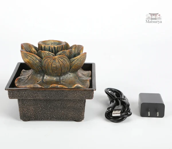 Détails de la fontaine japonaise pour décoration intérieure apaisante