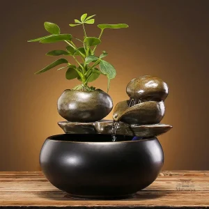 Céramique japonaise pour fontaine d'intérieur élégante