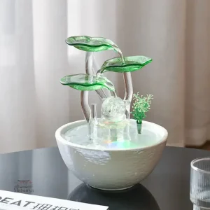 Fontaine japonaise épurée en style minimaliste