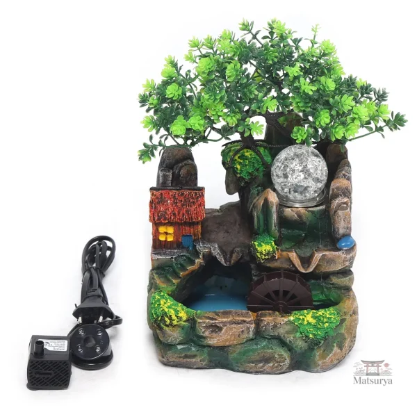Fontaine de jardin style asiatique