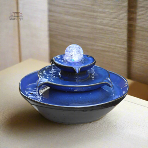 Fontaine japonaise avec jets d'eau apaisants