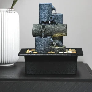 Fontaine japonaise originale décorative en jardin