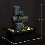 Élégante fontaine asiatique pour espace extérieur