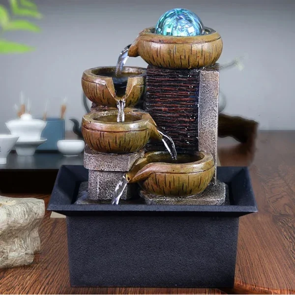 fontaine-japonaise-relaxante-1 Fontaine japonaise relaxante pour la décoration intérieure