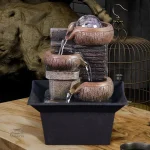 Fontaine zen en style japonais pour un ambiance paisible