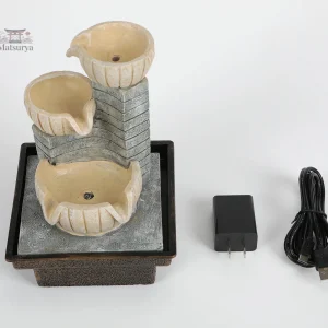Détails de la fontaine japonaise pour décoration extérieure
