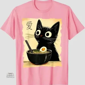 T-shirt japonais avec motifs ludiques