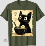 T-shirt japonais avec graphismes originaux