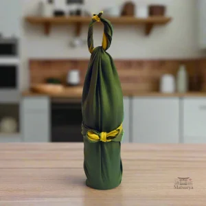 Furoshiki pour bouteille, méthode traditionnelle de pliage japonais