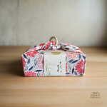 Emballage Furoshiki en motifs naturels de feuillages