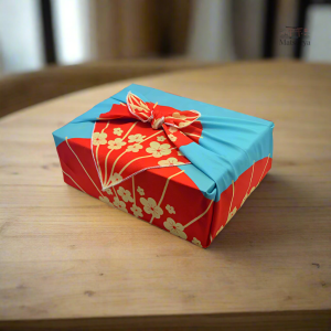 Furoshiki motif coloré pour emballage écologique