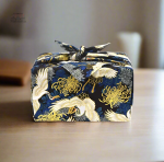 Furoshiki décoratif avec motifs élégants de grues asiatiques