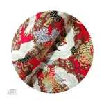 Furoshiki à motifs de grues, idéal pour l'emballage cadeau