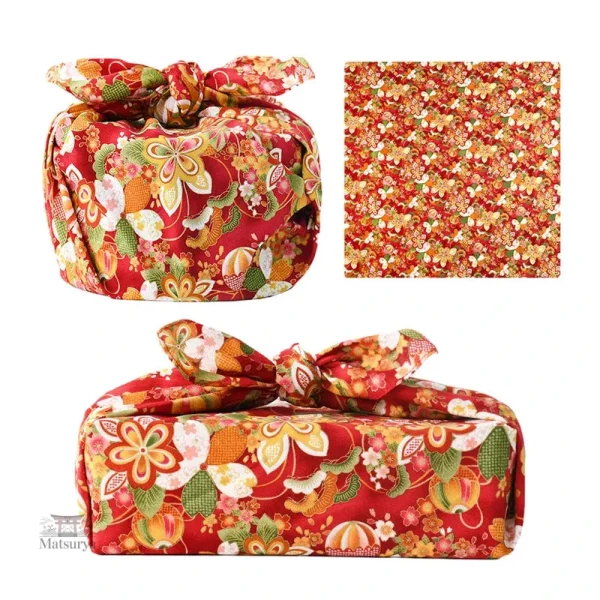 Furoshiki Artisanal aux Couleurs Lumineuses