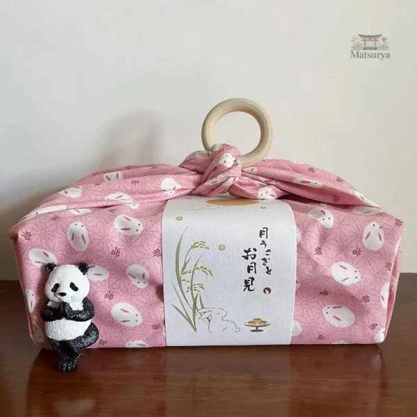 Tissu furoshiki lapin pour cadeaux originaux
