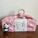 Furoshiki en coton avec motif de lapin