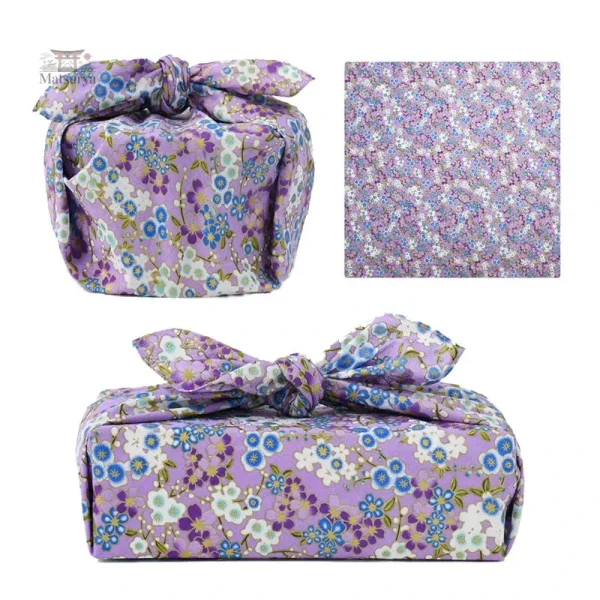 Furoshiki japonais en teinte violette