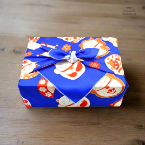 Furoshiki en tissu porte-bonheur coloré