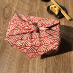 Furoshiki Vagues, motif rétro pour emballage créatif