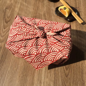 Furoshiki Vagues, motif rétro pour emballage créatif