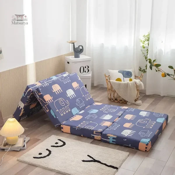 Futon pliable facile à ranger
