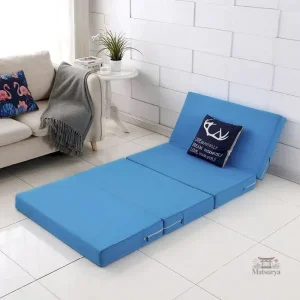 Futon pliant avec design traditionnel japonais