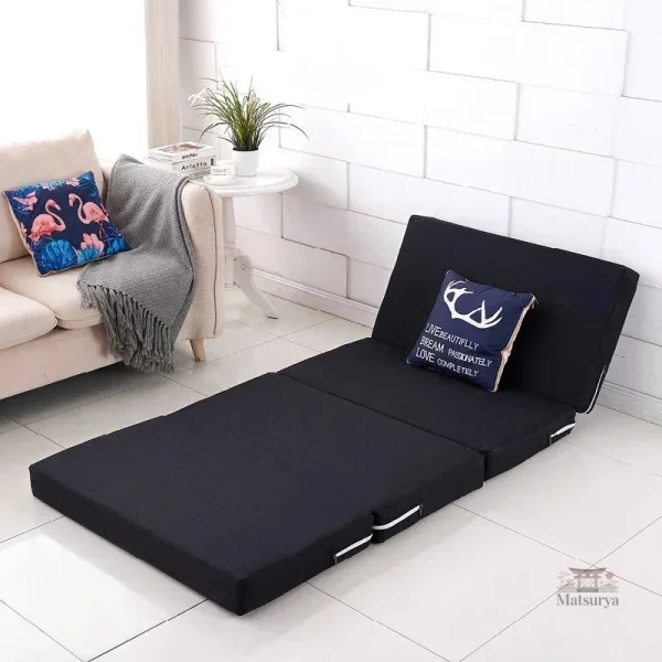 Futon pliant en coton, doux et agréable
