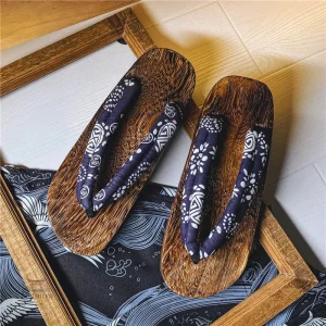 Geta Japonaise Confort Homme en bois traditionnel