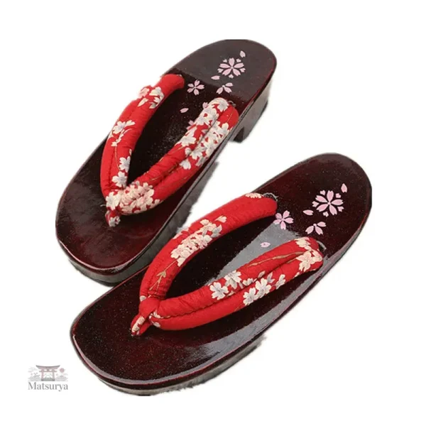 Geta design contemporain en bois, style japonais