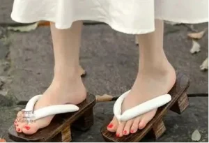 Sandales japonaises Geta, artisanat de qualité
