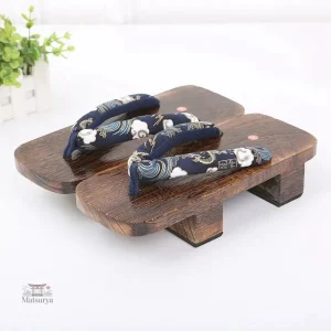 Geta japonaise style oriental en bois traditionnel