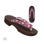 Geta en bois avec lanières élégantes et confortables