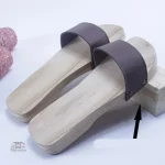 Geta japonaises avec lanières colorées pour femme