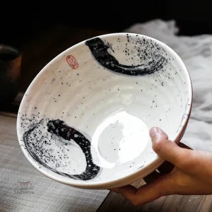 Grand bol japonais en céramique traditionnelle