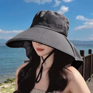 Grand chapeau japonais à couvre-nuque