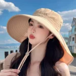 Accessoire de mode japonais, grand chapeau