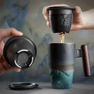 Mug en céramique japonais, grand format