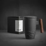 Grand mug en céramique, style japonais